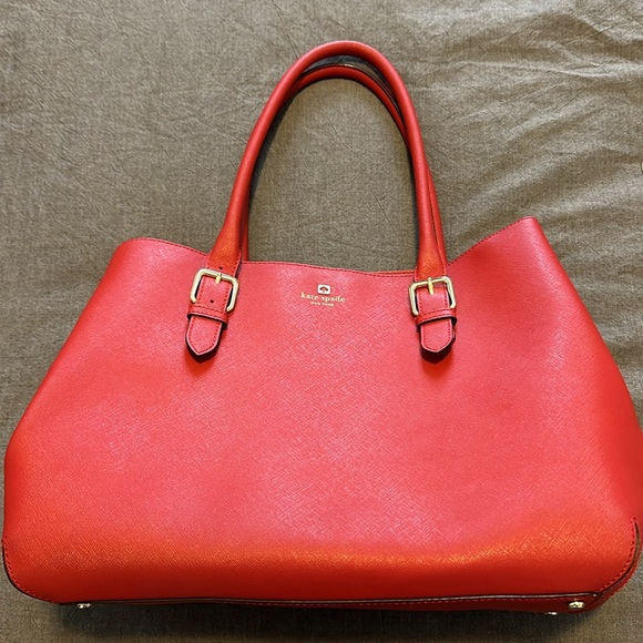 Kate spade. Slightly used. Red leather large purse. Price negotiable. - Picture 3 of 3
